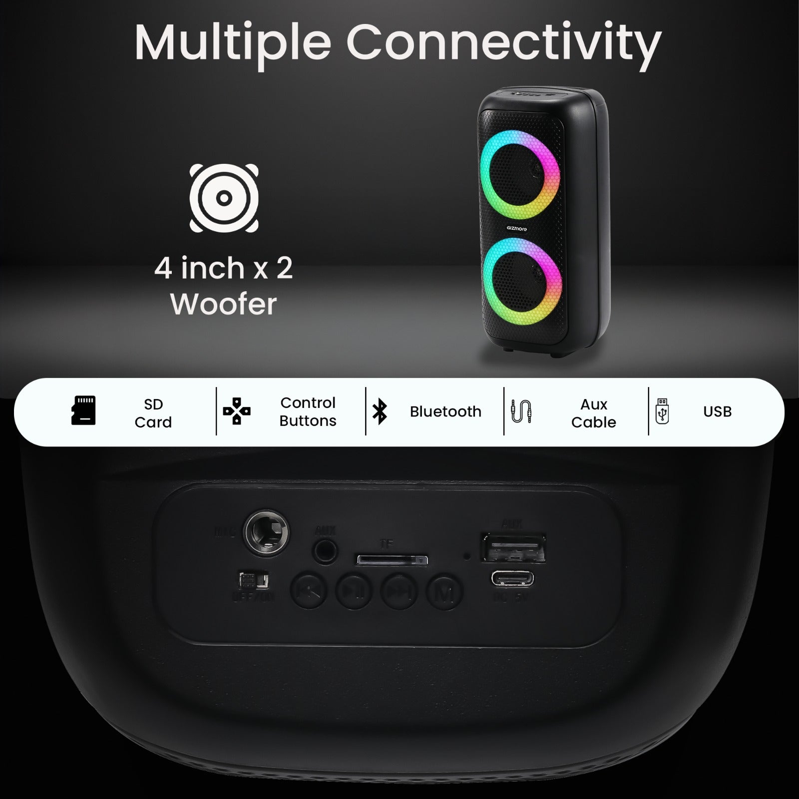 Gizmore T40 Thunder Play 30W Party Speaker