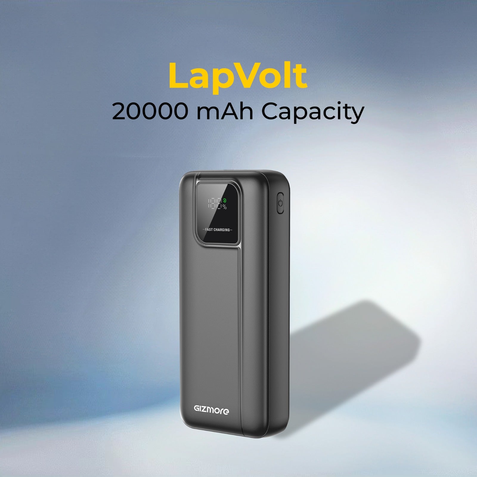 GIZ PD20K25 35W PD Power Bank 20000mAh with Type-C Input & Output, Dual USB Fast Charging, Supports Laptop Charging, Compact Portable design