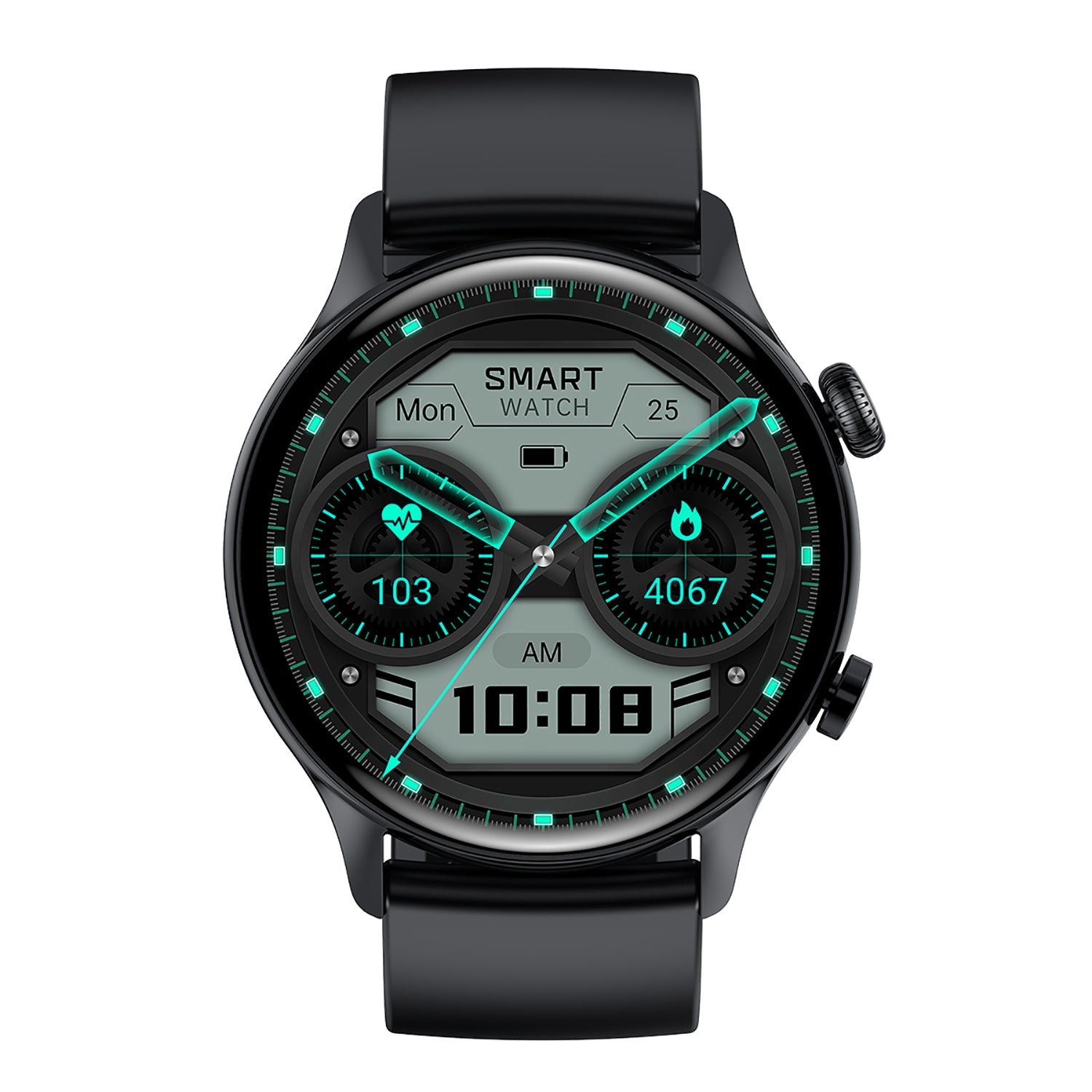 GIZMORE Glow AMOLED with 3.4 Cm | Always-ON | 550 NITS Brightness | BT Calling Smartwatch